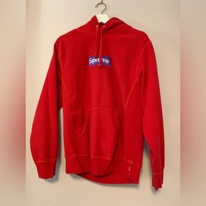 Supreme Box Logo Hoodie FW 17 Red